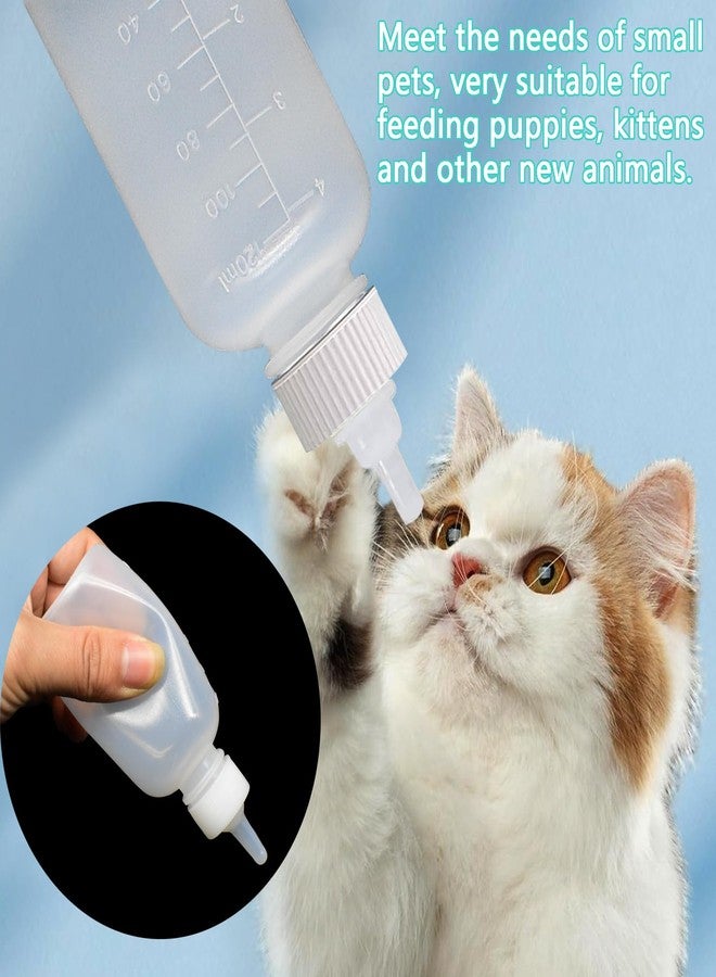 GKYZBB 4Pack 120ML pet Puppy Bottles for Nursing,Kitten Bottle Feeding Kit Nipple for Newborn Kitten Puppy Rabbits Squirrel Animals - Image 5